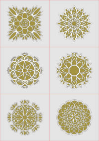 MDF Rangoli Design LaserCutting