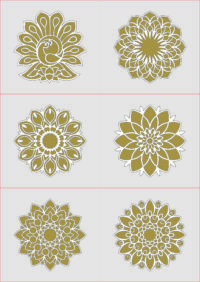 MDF Rangoli Design LaserCutting