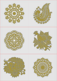 MDF Rangoli Design LaserCutting