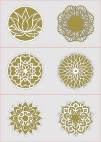 MDF Rangoli Design LaserCutting