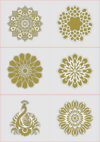 MDF Rangoli Design LaserCutting