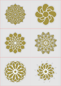 MDF Rangoli Design LaserCutting