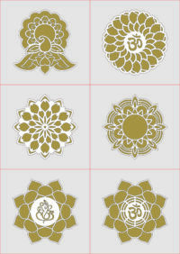 MDF Rangoli Design LaserCutting