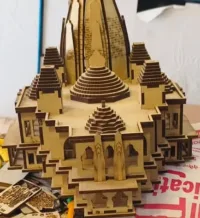 prem mandir vrindavan 3d temple co2 laser cutting files by safidon craft