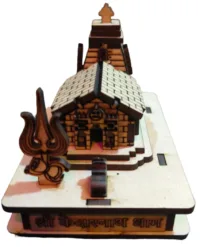 kedarnath dham 3d temple co2 laser cutting files by safidon craft