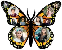 butterfly photo frame laser cutting files by safidon craft