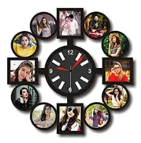 clock photo frame laser cutting files by safidon craft