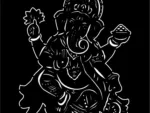 Dancing Ganesha jali co2 laser cutting files by safidon craft