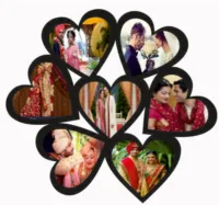 7 hearts photo frame laser cutting files by safidon craft