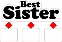 best sister photo frame laser cutting files by safidon craft