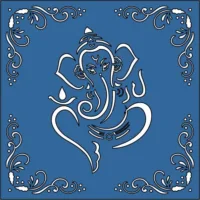 Ganesha jali co2 laser cutting files by safidon craft