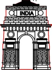 india gate engraving laser cutting files design