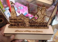 ram mandiy ayodhya table top car mahakaleshwar 3d temple co2 laser cutting files by safidon craft