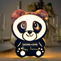 Glowing Panda Laswercutting Design