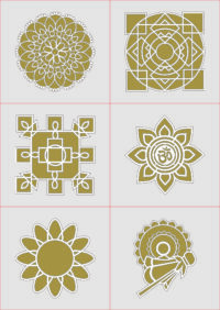 MDF Rangoli Design LaserCutting