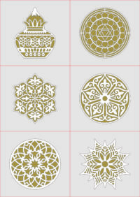 MDF Rangoli Design LaserCutting