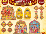 Diwali 2026 Print and Cut Design Pack with Standy Hanging and Decorative CDR Designs
