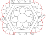 Hexagon Floral Rangoli Laser Cut File CDR DXF AI SVG for MDF Acrylic CNC Glowforge