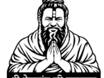 Premanand Ji Maharaj portrait laser cutting file MDF design