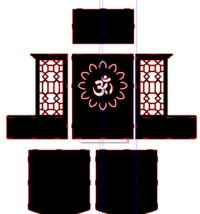 Pooja temple laser cutting
